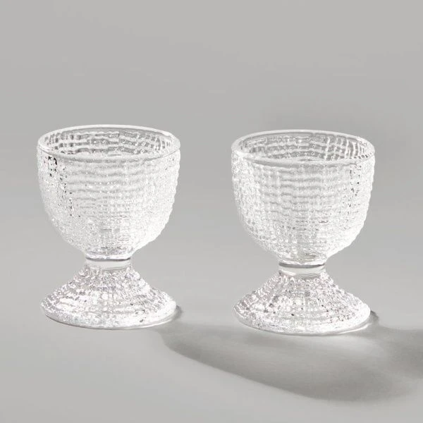 Набор подставок под яйцо 2шт 5,5*6см стекло Tempo (36)