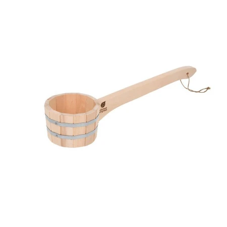 Ковш бондарный 600мл дерево с горизонтальной ручкой Банные штучки (5)