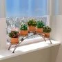 Подставка для цветов металл Арка 5 коричневая 69*15,5*25,5см (1)