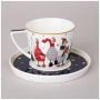 Чайный набор 2пр фарфор FAMILY CHRISTMAS на 1 персону 250мл (24)