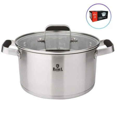 Кастрюля 5л нерж.сталь МОДЕРН со стекл.крышкой 22*13см (6)