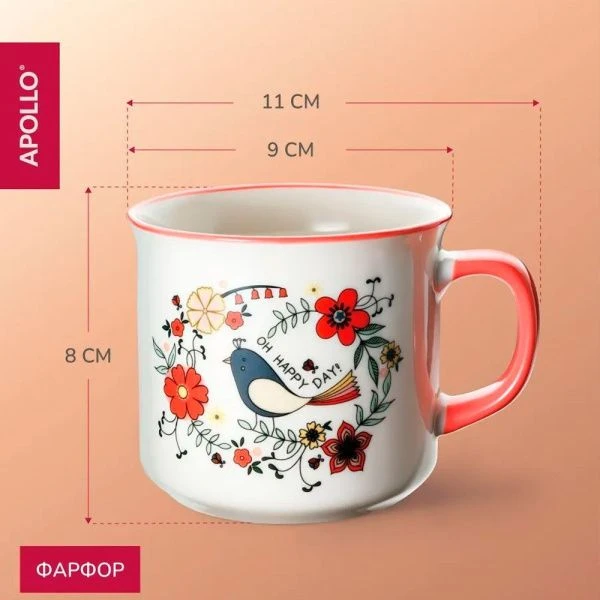 Кружка 290мл фарфор Click CLK-290 (24)