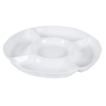 Менажница 5 секций 25*25*3см фарфор МАРШМЕЛЛОУ (20)