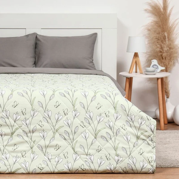 Покрывало 2сп 180*230±5 жатка 100% п/э LoveLife Tulips