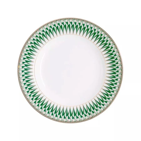 Столовый набор 27пр фарфор ИЗУМРУД на 6 персон бело-зеленый с золотистым кантом AL-1005/27-E11 (2)