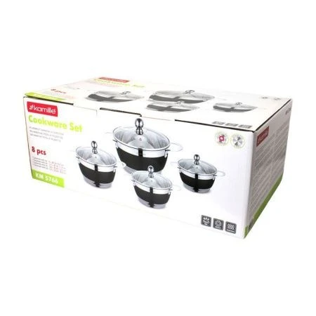 Набор кастрюль 4шт 2/2,7/3,6/5,9л нерж.сталь стекл.крышки арт.5765 (4) Набор кастрюль 4шт 2/2,7/3,6/5,9л нерж.сталь стекл.крышки арт.5765 (4)