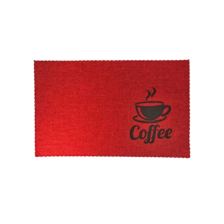 Салфетка сервировочная 44*29см ПВХ COFFEE бордо JC-15495 (300)