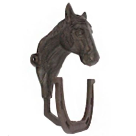 яяяВешалка 2 крючка чугун 9*7*15см Подкова OT-50353 (36)