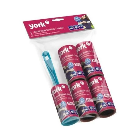 Ролик для одежды 20 листов + 4 сменных блока YORK (24)