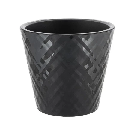 Горшок для цветов 3,3л 190мм пластик Manhattan оникс (9)