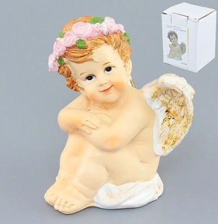 яяяФигурка Ангелочек 5,9*5,7*7,6см, полистоун (96)