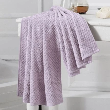 Полотенце махровое 70*140см жаккард Karna DAMA (Пудра) 380г