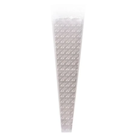 Пакет цветочный Конус полипропилен на 1 розу с рис.горох 21/80см (50/500)