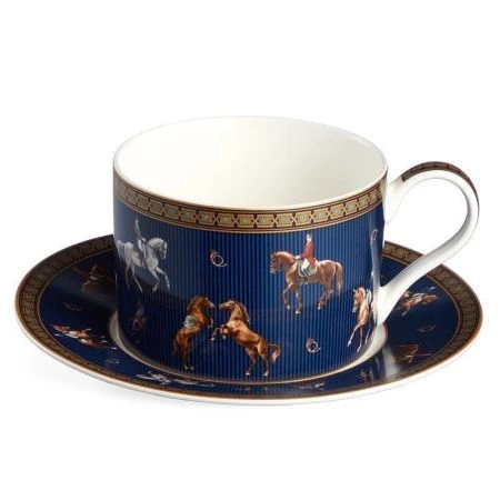 Чайный набор 2пр фарфор Horse club на 1 персону 300мл (36)