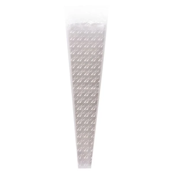 Пакет цветочный Конус полипропилен на 1 розу с рис.горох 21/80см (50/500)