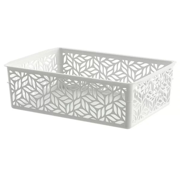 Корзина для хранения 2л 230*160*70мм пластик Linden светло-серая (28) 221313121/03