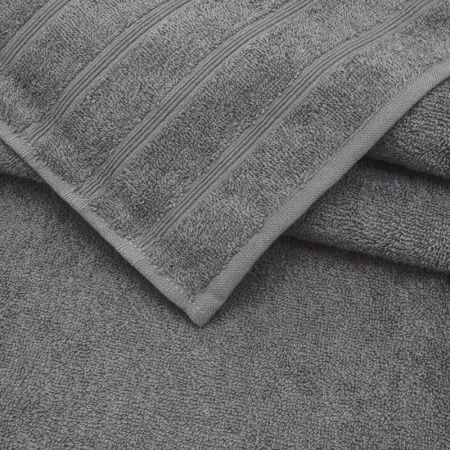 Набор полотенец махровых 3пр 30*60см/50*80см/70*130см Стрикт серый 380гр м7755_11