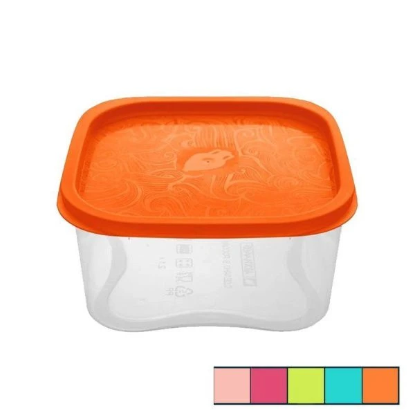 Контейнер пищевой 5,3л пластик ФОКУС квадратный (12)