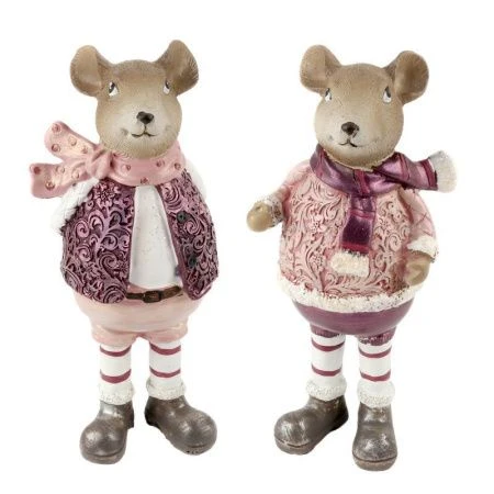 Фигурка новогодняя Мышка 17см 2 вида (48)