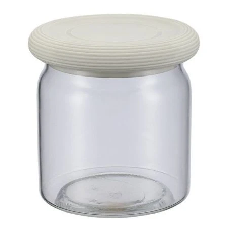 Банка для сыпучих продуктов 400мл стекло Desco с силикон.крышкой 74-713 (24)