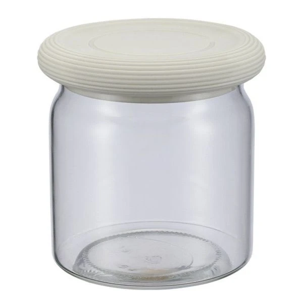 Банка для сыпучих продуктов 400мл стекло Desco с силикон.крышкой 74-713 (24)