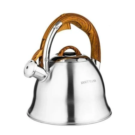 Чайник со свистком 3л нерж.сталь матовый (12)