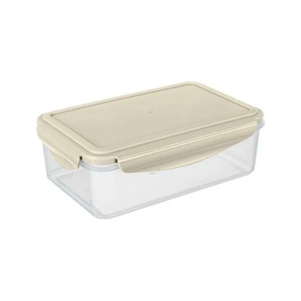 Контейнер пищевой СВЧ 1,1л пластик SMART LOCK светло-серый 200*130*70мм (28)