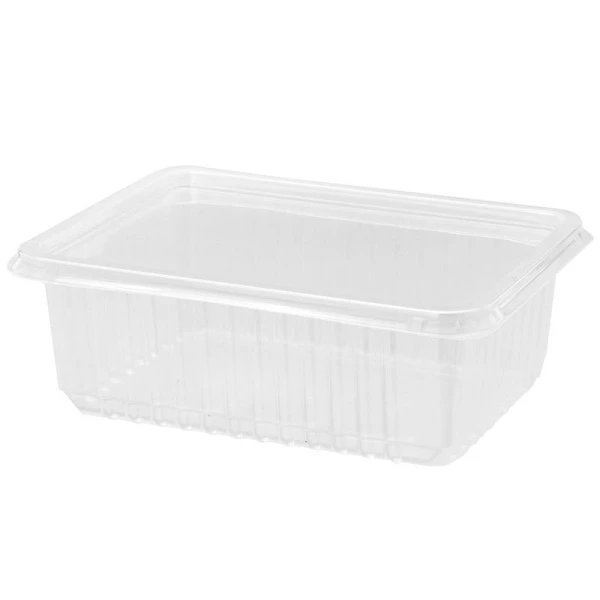 Контейнер одноразовый 1000мл 179*132*64мм полистирол прямоугольный прозрачный с крышкой (20/500/50/450) 240-0751
