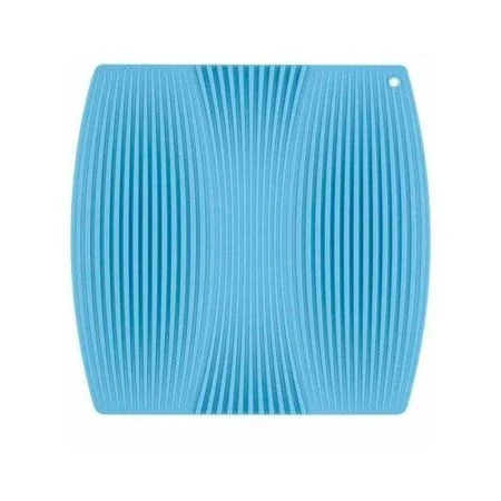 Коврик для посуды 23*22см силикон голубой M04-058-B (72)