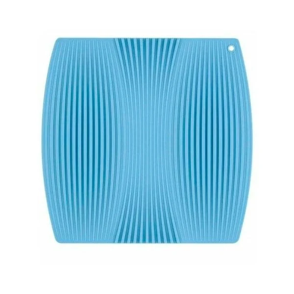 Коврик для посуды 23*22см силикон голубой M04-058-B (72)