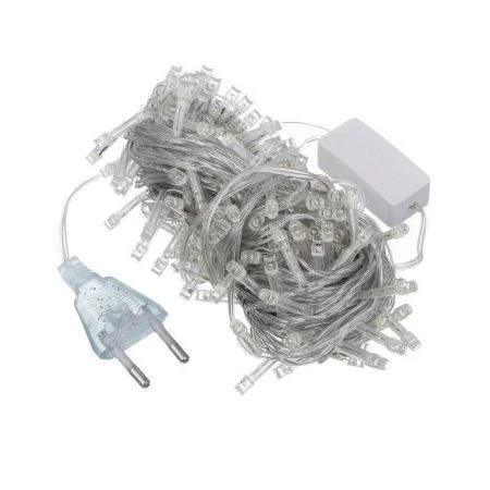 Гирлянда эл 14м 180 LED вьюн белый пост свечение ПВХ прозрачный 220В СНОУ БУМ