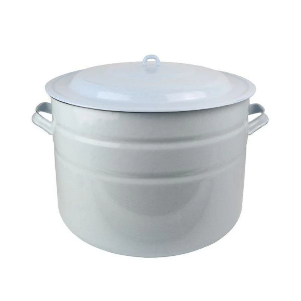 Бак 40л эмаль без рисунка титановый рябчик С-2840Рб (1)