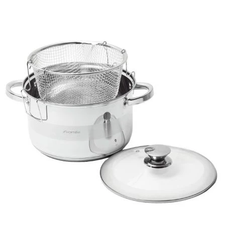 Кастрюля-фритюрница 25см нерж.сталь арт. 5625С (8)