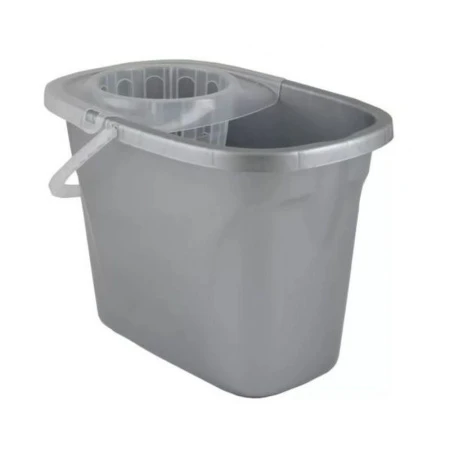 Ведро с отжимом 8л пластик Etna прямоугольное серое (16) 221218835/03