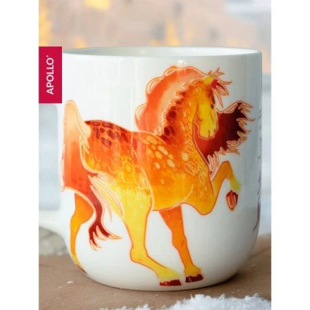 Кружка 600мл фарфор Stallone Basalto оранжевый SLB-600-O