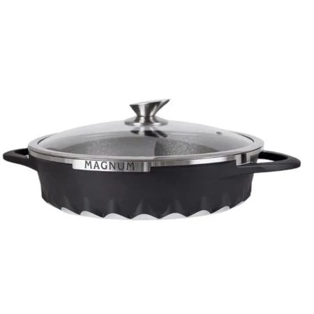 Кастрюля 2,2л алюминий АП со стекл.крышкой 20см (6)