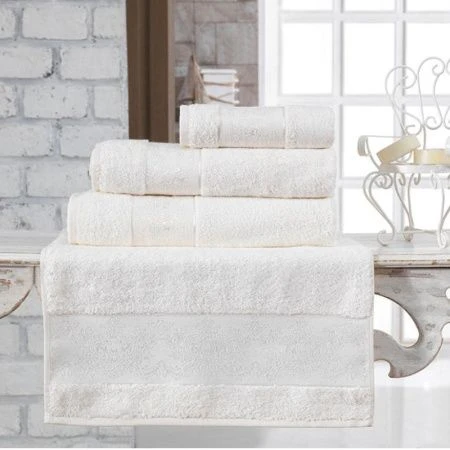 Полотенце бамбук 50*90см Karna PANDORA (Кремовый)