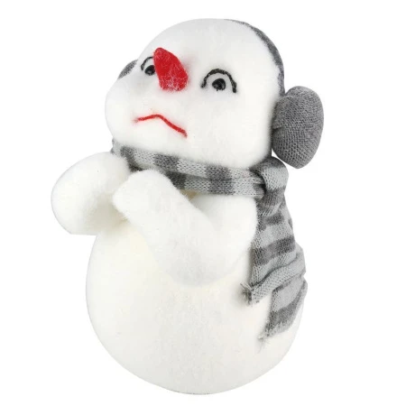 Фигурка новогодняя СНЕГОВИК 34см В наушниках замерзший, снежная lxyw-006 JC-8682 (12) Фигурка новогодняя СНЕГОВИК 34см В наушниках замерзший, снежная lxyw-006 JC-8682 (12)