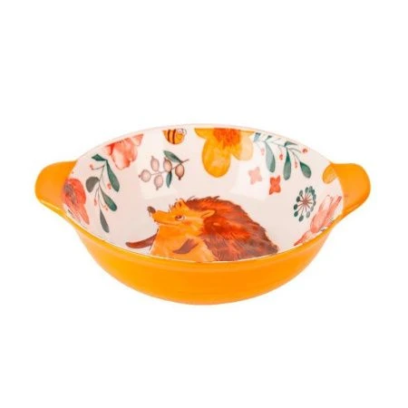 Форма для запекания 550мл 18,5*16*5,5см фарфор Kawaii Forest. Hedgehog (12/48)