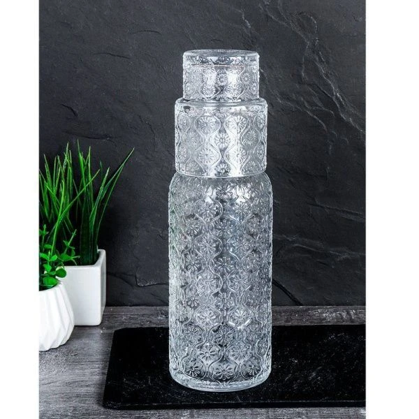 Набор барного стекла 2пр (графин 700мл, стакан-крышка 200мл) Для холостяка CH2 (30)