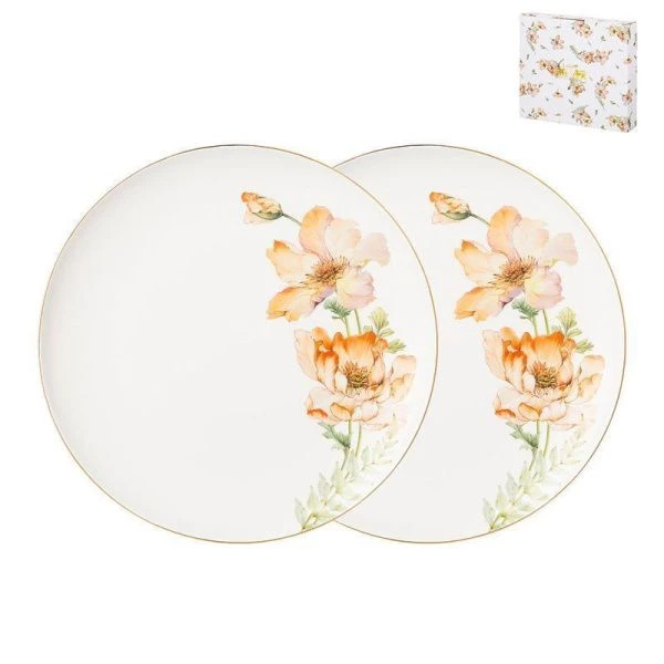 Тарелки мелкие набор 2шт 25,5см фарфор Sense обеденные (16)