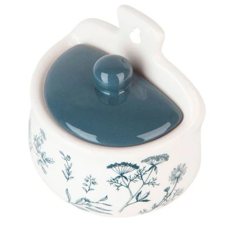 Солонка навесная 450мл 12*9*13см керамика ЛУГОВЫЕ ТРАВЫ подар.уп. (12) ВЫВОД