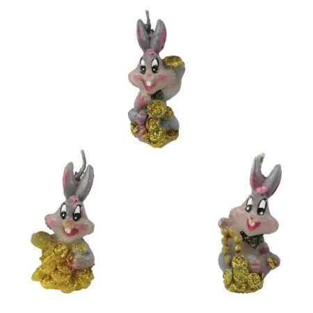 Свеча декоративная Кролик / Заяц 4 вида Свеча декоративная Кролик / Заяц 4 вида