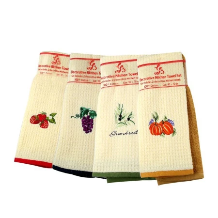 яяяНабор полотенец 2пр 40*70см махровых Ягодка ассорти GS 029
