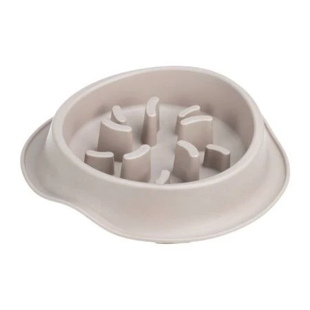 Миска для животных 650мл пластик ФЛАФ для медленного кормления капучино (10)