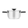 Кастрюля 2,5л h10см нерж.сталь ANSER со стекл.крышкой 18см (6)