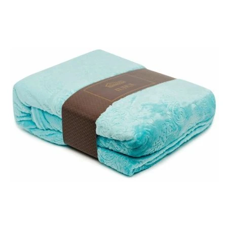 Плед 200*220 микрофибра Кристалл бирюза