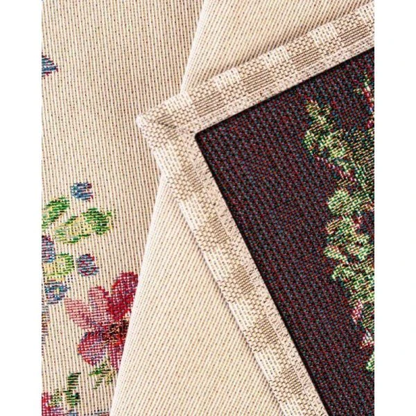 Салфетка 44*140см гобелен ПРИНЦЕССА бежевая клетка