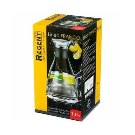 Графин 1,6л стекло Franco с фильтр-пробкой 93-FR-BR-04-1600 (12)