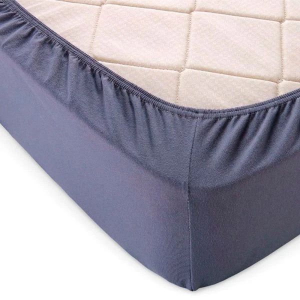 Простыня на резинке 180*200*20 трикотаж LUXE графит